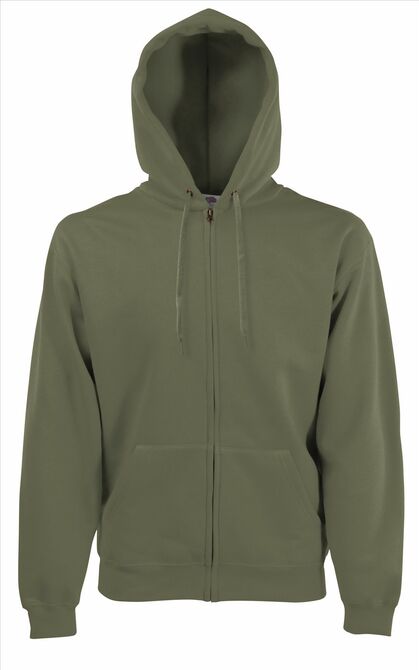 FOTL Premium Hooded Sweat Jacket, Classic Olive, S