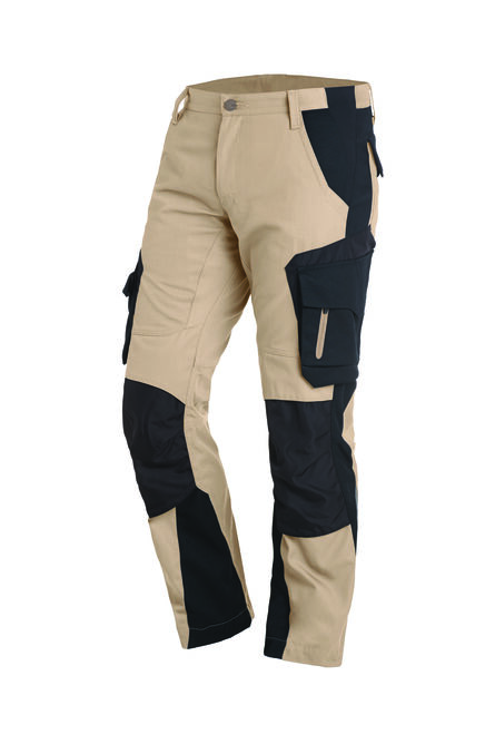 FHB FLORIAN Werkbroek | beige-zwart | 42