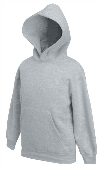 FOTL Kids Premium Hooded Sweat, Heather Grey, 5-6jr