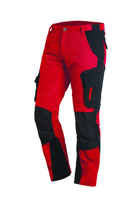 FHB FLORIAN Werkbroek | rood-zwart | 42