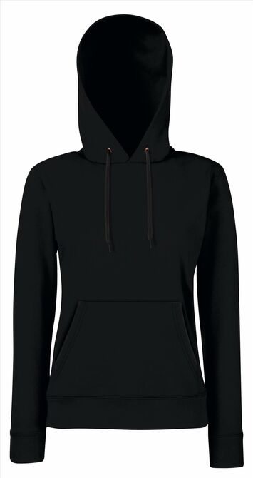 FOTL Lady-Fit Classic Hooded Sweat, Black, XS