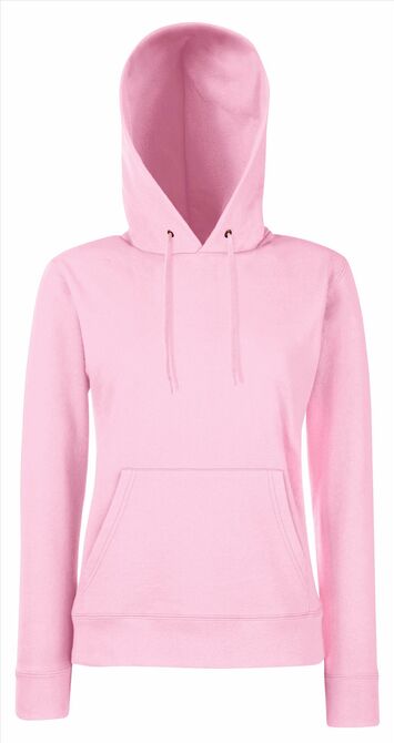 FOTL Lady-Fit Classic Hooded Sweat, Light Pink, XS