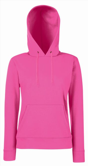 FOTL Lady-Fit Classic Hooded Sweat, Fuchsia, XS