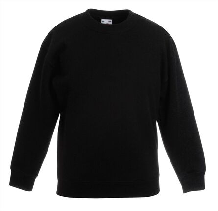 FOTL Kids Classic Set-In Sweat, Black, 3-4jr