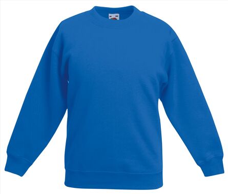 FOTL Kids Classic Set-In Sweat, Royal Blue, 3-4jr