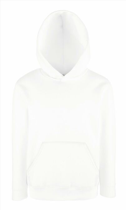 FOTL Kids Classic Hooded Sweat, White, 5-6jr