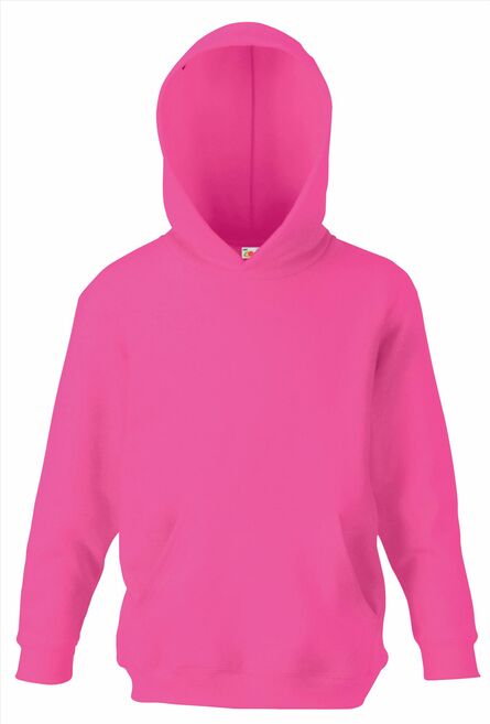 FOTL Kids Classic Hooded Sweat, Fuchsia, 5-6jr