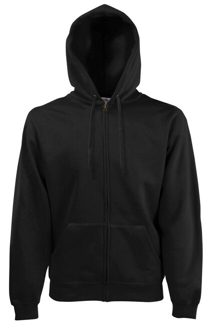 FOTL Classic Hooded Sweat Jacket, Black, S