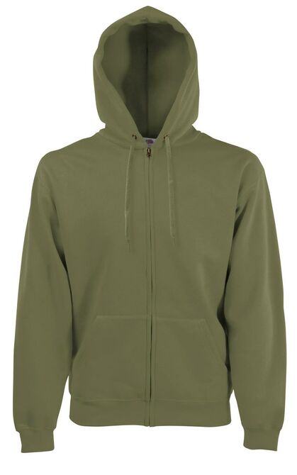 FOTL Classic Hooded Sweat Jacket, Classic Olive, S