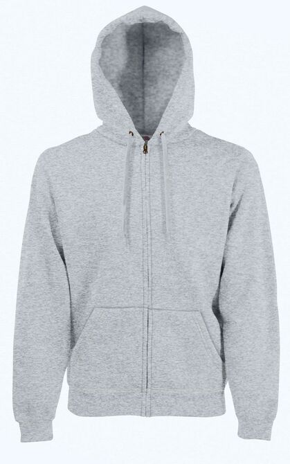 FOTL Classic Hooded Sweat Jacket, Heather Grey, S