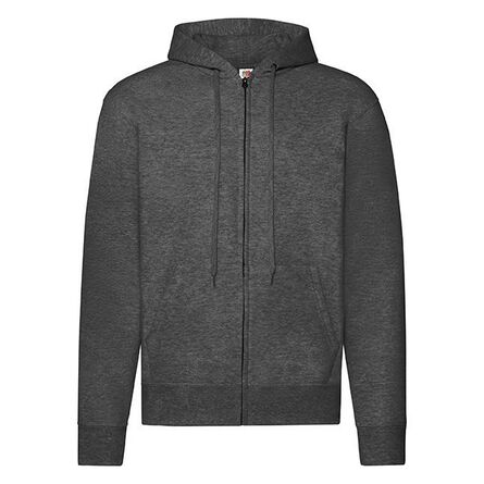 FOTL Classic Hooded Sweat Jacket, Dark Heather Grey, S