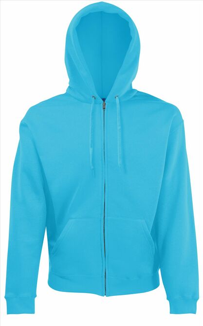 FOTL Classic Hooded Sweat Jacket, Azure Blue, S