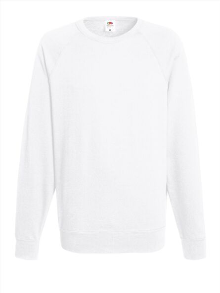 FOTL Lightweight Raglan Sweat, White, S
