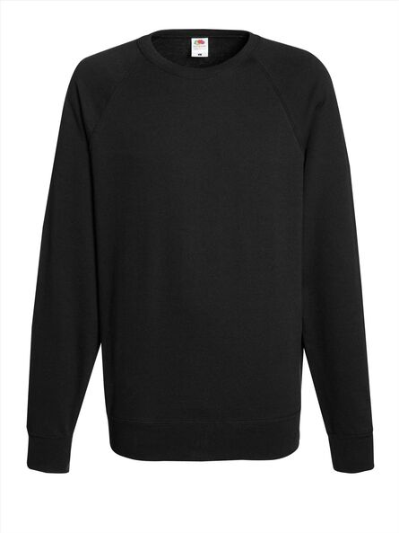 FOTL Lightweight Raglan Sweat, Black, S