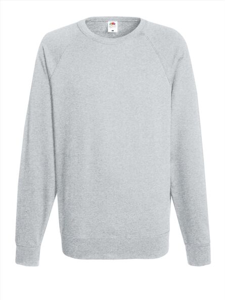 FOTL Lightweight Raglan Sweat, Heather Grey, S