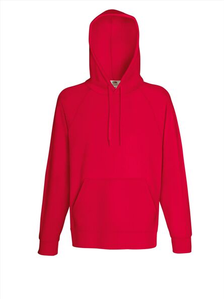 FOTL Lightweight Hooded Sweat, Red, S