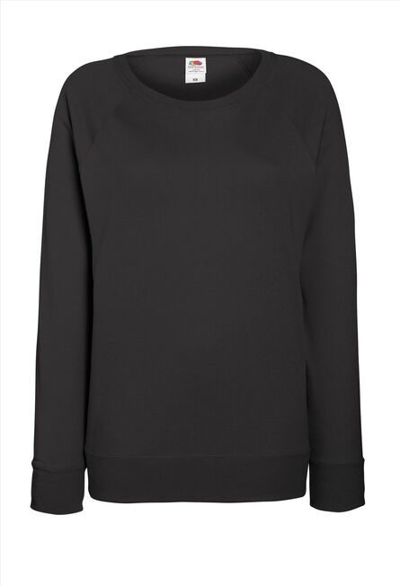 FOTL Lady-Fit Lightweight Raglan Sweat, Light Graphite, S