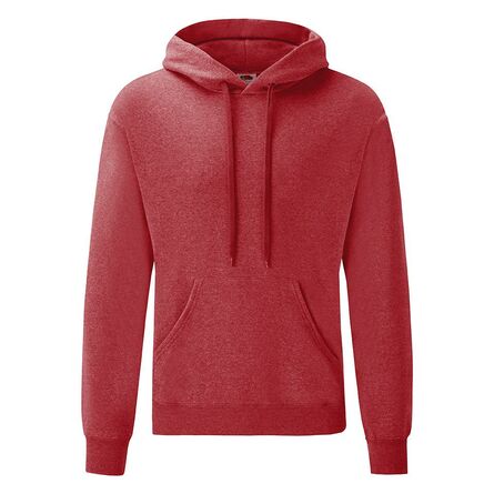 FOTL Classic Hooded Sweat, Heather Red, S