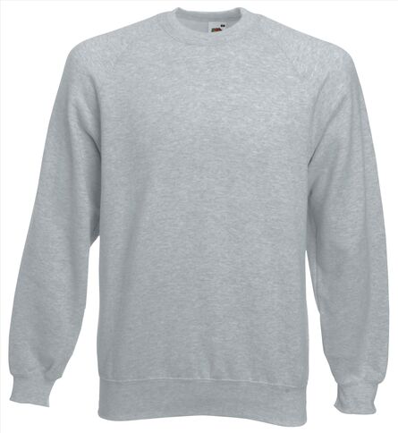 FOTL Classic Raglan Sweat, Heather Grey, S