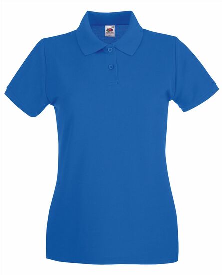 FOTL Lady-Fit Premium Polo, Royal Blue, XS