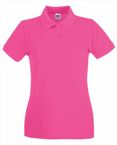 FOTL Lady-Fit Premium Polo, Fuchsia, XS