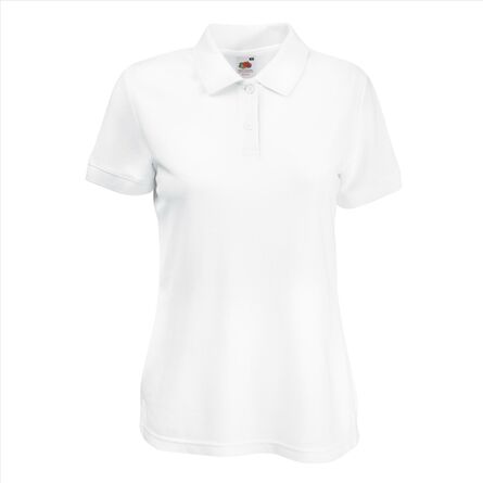 FOTL 65/35 Lady-Fit Polo, White, XS