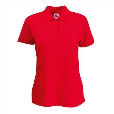 FOTL 65/35 Lady-Fit Polo, Red, XS