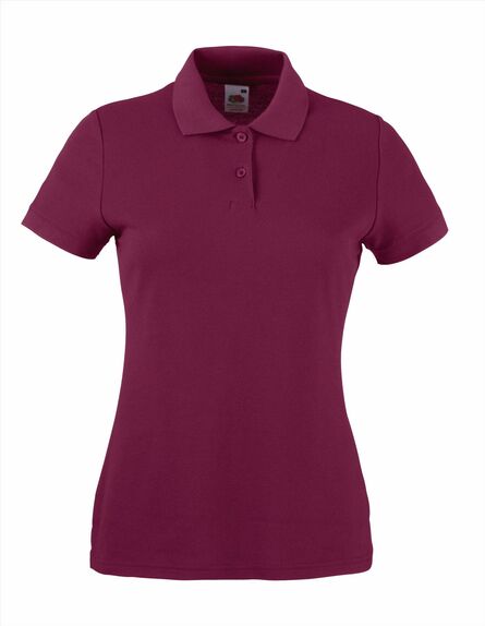 FOTL 65/35 Lady-Fit Polo, Burgundy, XS