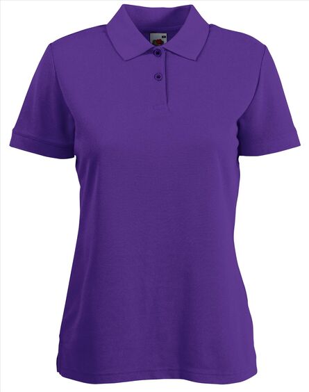 FOTL 65/35 Lady-Fit Polo, Purple, XS