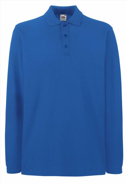 FOTL Premium Polo Longsleeve, Royal Blue, S