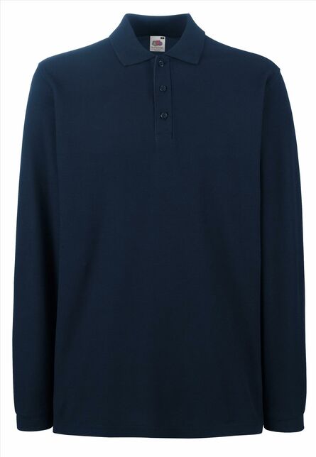 FOTL Premium Polo Longsleeve, Deep Navy, S