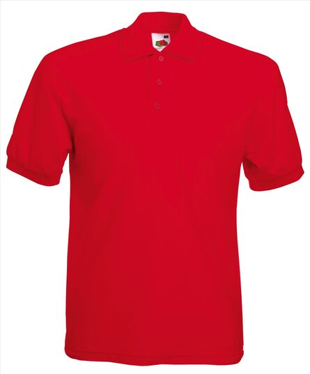 FOTL 65/35 Pique Polo, Red, S