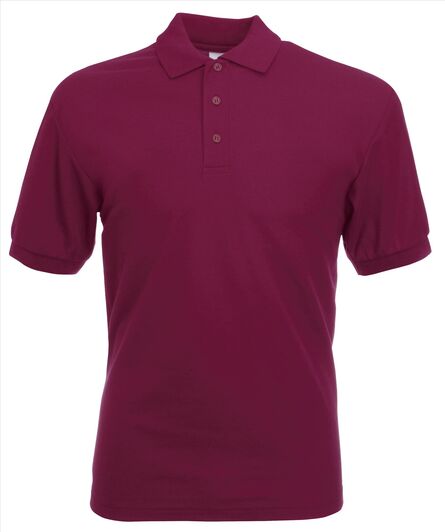 FOTL 65/35 Pique Polo, Burgundy, S