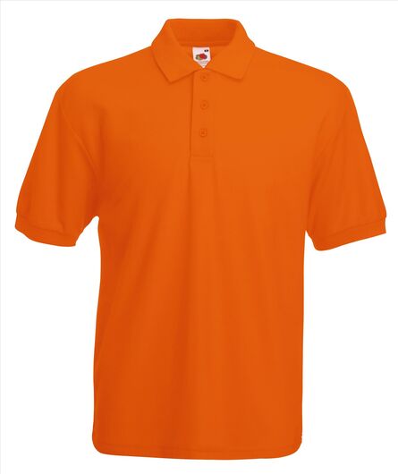FOTL 65/35 Pique Polo, Orange, S
