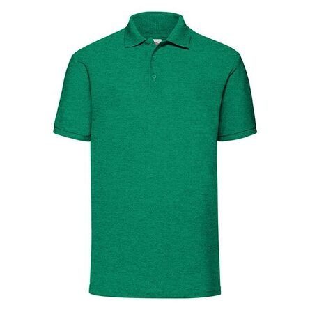 FOTL 65/35 Pique Polo, Heather Green, S