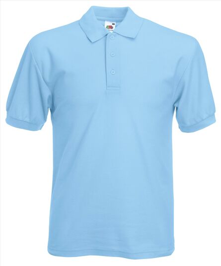 FOTL 65/35 Pique Polo, Sky Blue, S