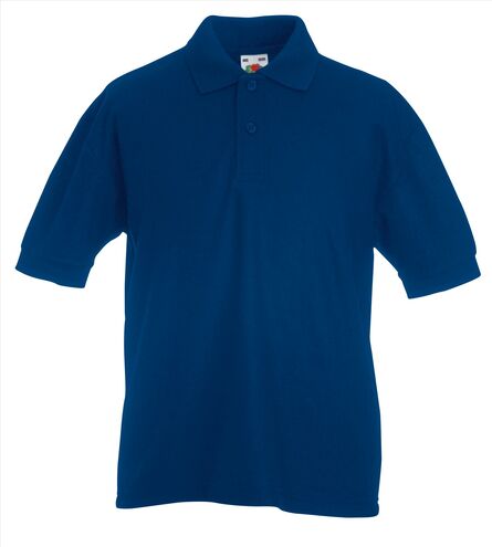 FOTL Kids 65/35 Polo, Navy, 3-4jr