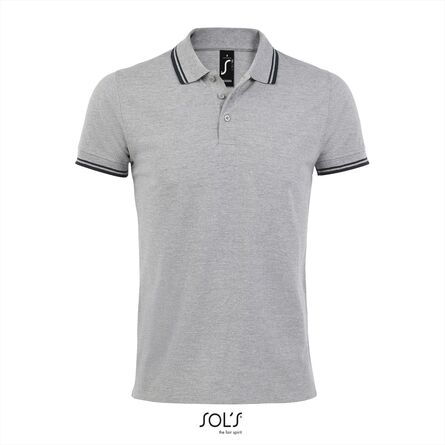 SOL'S Pasadena Men, Melange Grey/French Navy, S