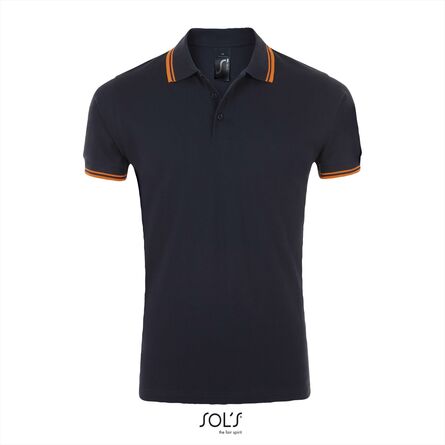 SOL'S Pasadena Men, French Navy/Neon Orange, S