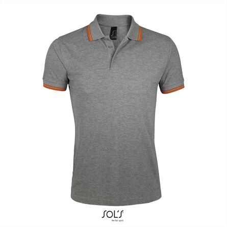 SOL'S Pasadena Men, Melange Grey/Orange, S