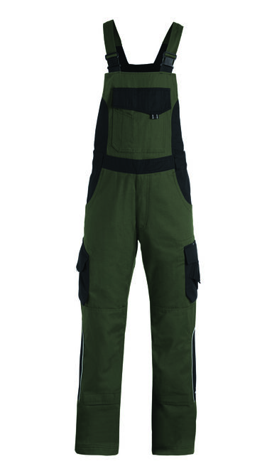 FHB ECKHARD Tuinbroek Twill | olijf-zwart | 42