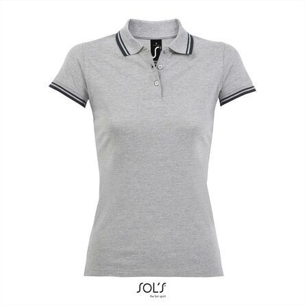 SOL'S Pasadena Women, Melange Grey/French Navy, S