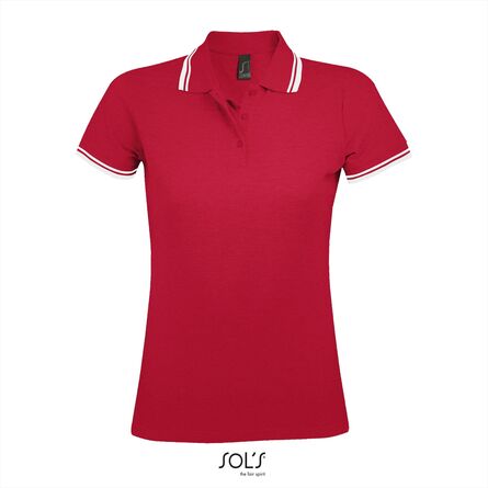 SOL'S Pasadena Women, Red/White, S