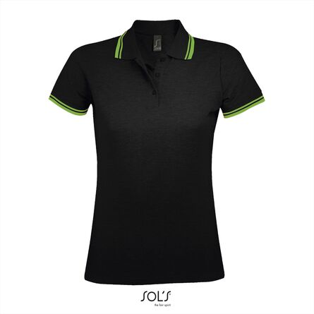 SOL'S Pasadena Women, Black/Lime, S