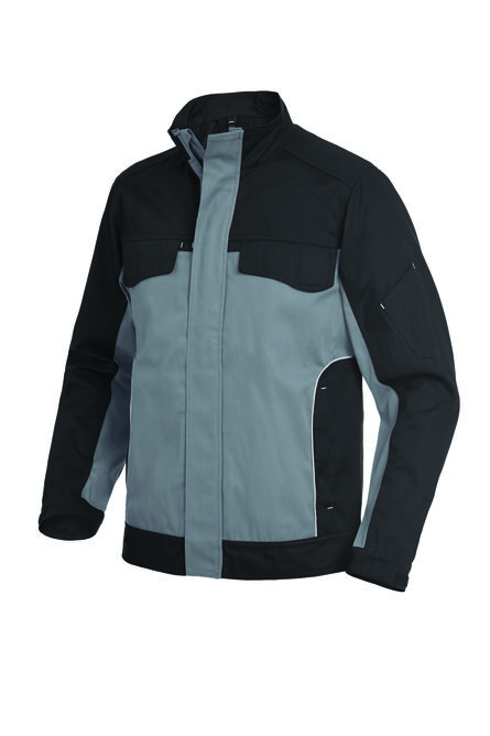 FHB ERNST Werkjack Twill | grijs-zwart | S