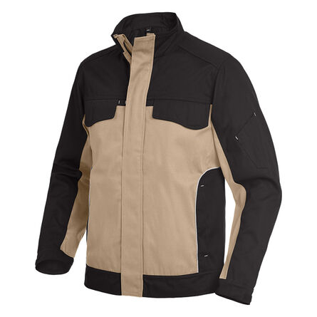 FHB ERNST Werkjack Twill | beige-zwart | S