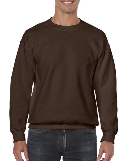Gildan Sweater Crewneck HeavyBlend for him | 105 Dark Chocolate | M