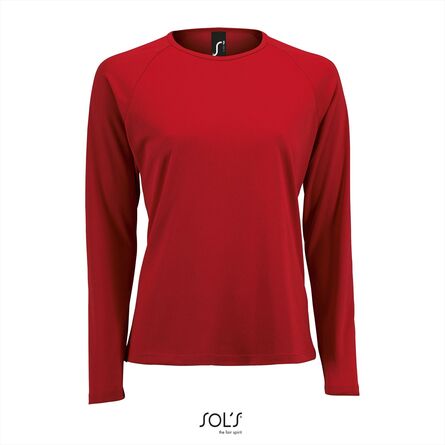 SOL'S Sporty LSL Women, Red, XS