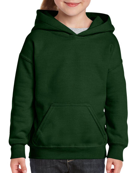 Gildan Sweater Hooded HeavyBlend for kids | 5535 Forest Green | S