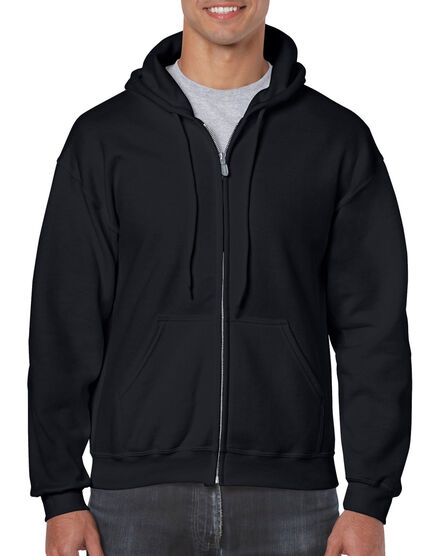 Gildan Sweater Hooded Full Zip HeavyBlend for him | 426 Black | S